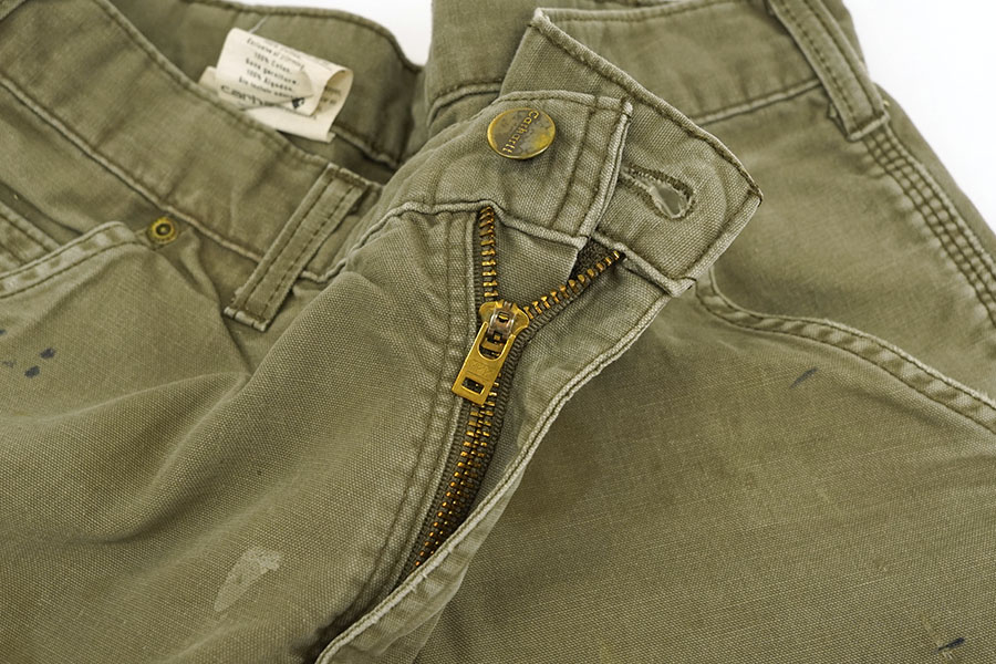 CARHARTT DUNGAREE FIT DOUBLE KNEE PAINTER PANTS LIGHT BROWN (SIZE.W32 L30)