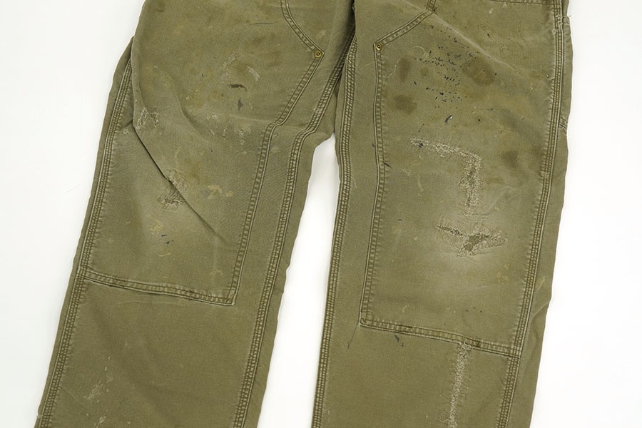 CARHARTT DUNGAREE FIT DOUBLE KNEE PAINTER PANTS LIGHT BROWN (SIZE.W32 L30)