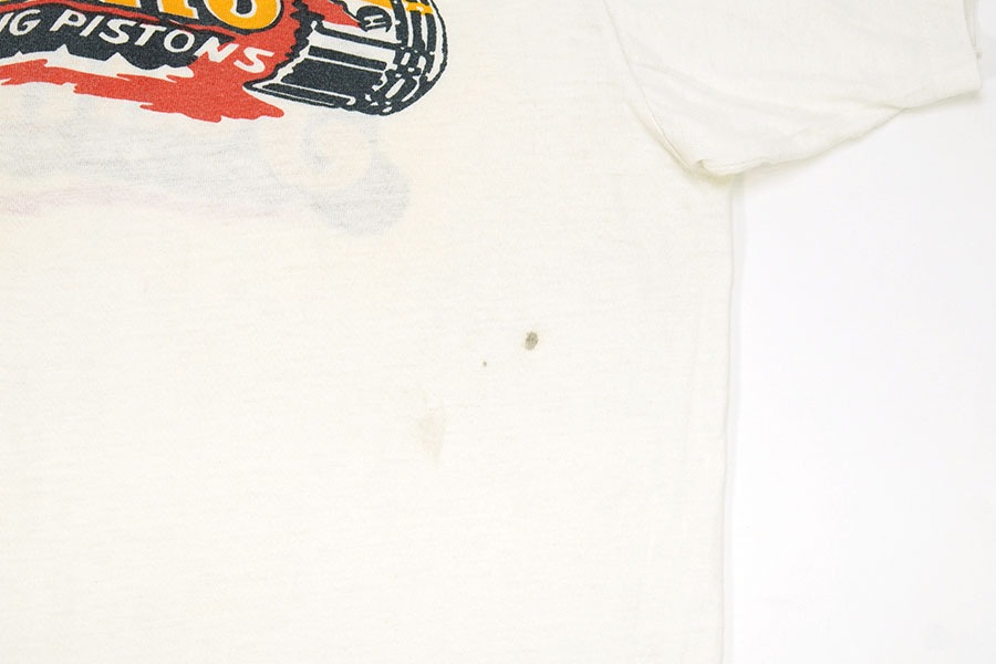 70's～ ''JAHNS RACING PISTONS'' 両面染み込みプリント Tシャツ 実寸(M位)
