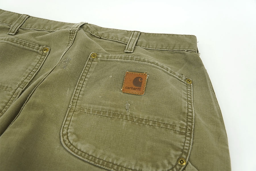 CARHARTT DUNGAREE FIT DOUBLE KNEE PAINTER PANTS LIGHT BROWN (SIZE.W32 L30)