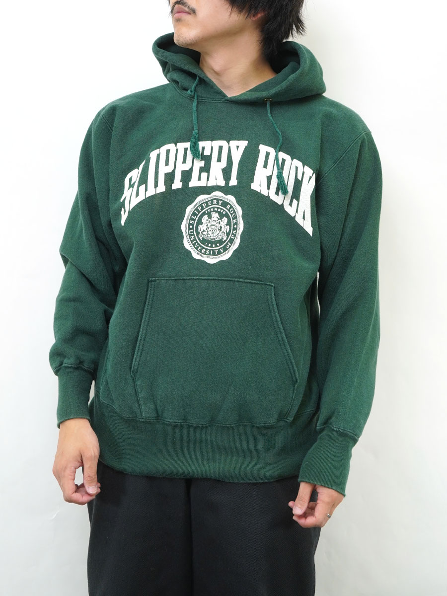 チャンピオン リバースウィーブパーカ 表記(L) USA製 90's 刺繍タグ 90's 刺繍タグ チャンピオンRWパーカ ''SLIPPERY ROCK