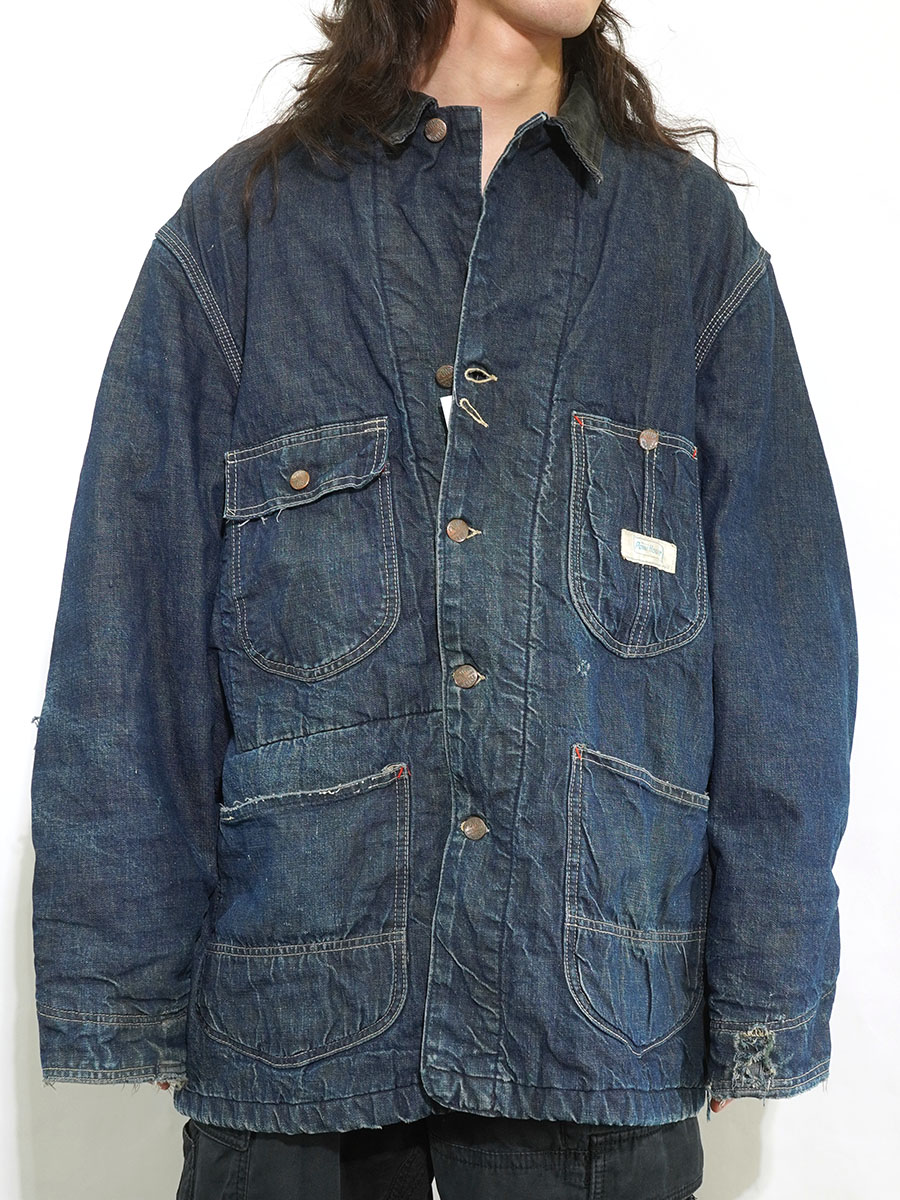 60's POWR HOUSE 襟コーデュロイ ブランケットライナー デニム