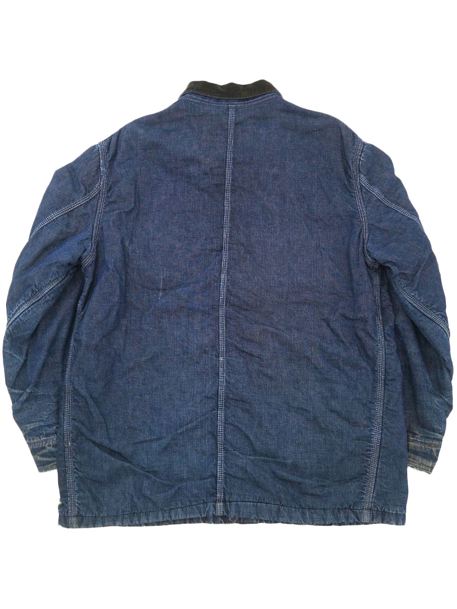 ウエアハウス ブランケット 襟コーデュロイ デニム カバーオール 濃紺 60's POWR HOUSE 襟コーデュロイ ブランケットライナー デニム