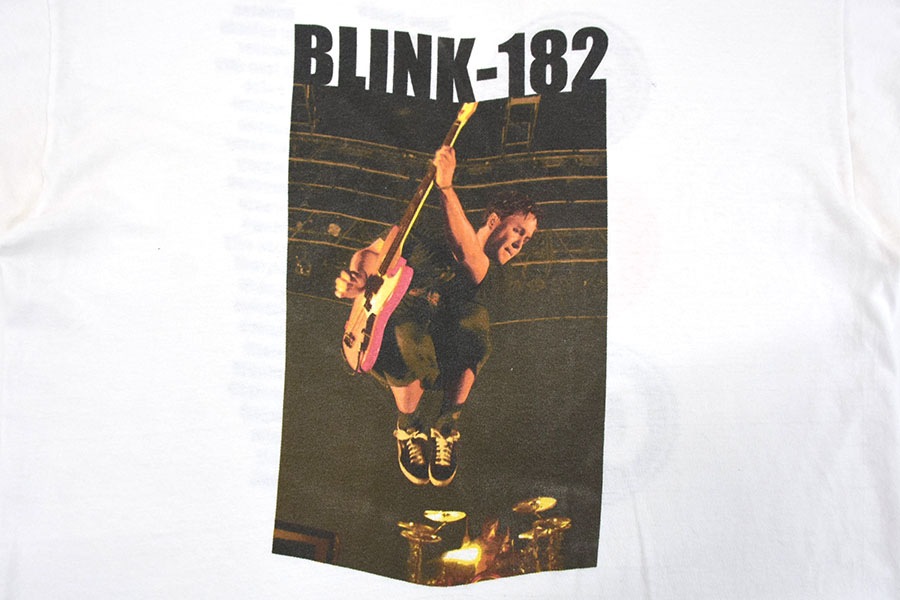 00's Hanes BLINK-182 ''TOUR 01'' 両面プリント Tシャツ ホワイト