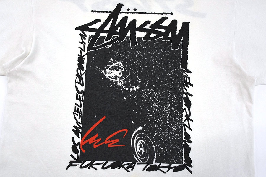 00's STUSSY 両面プリント Tシャツ ホワイト 表記(L) | すべての