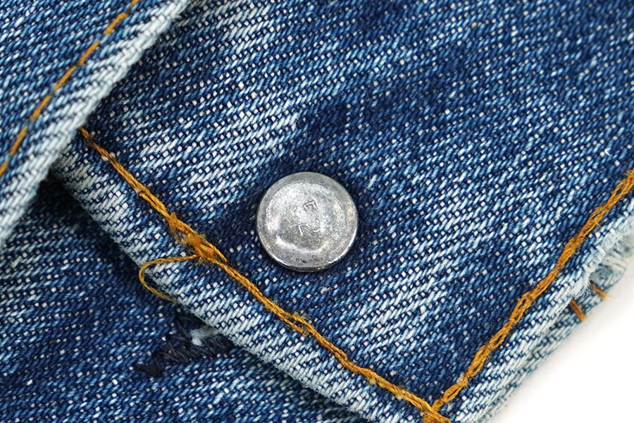 【メル91433】70's Levi's スモールe 70505 46 70's Levi's 70505 スモールe デニムジャケット 良雰囲気 表記