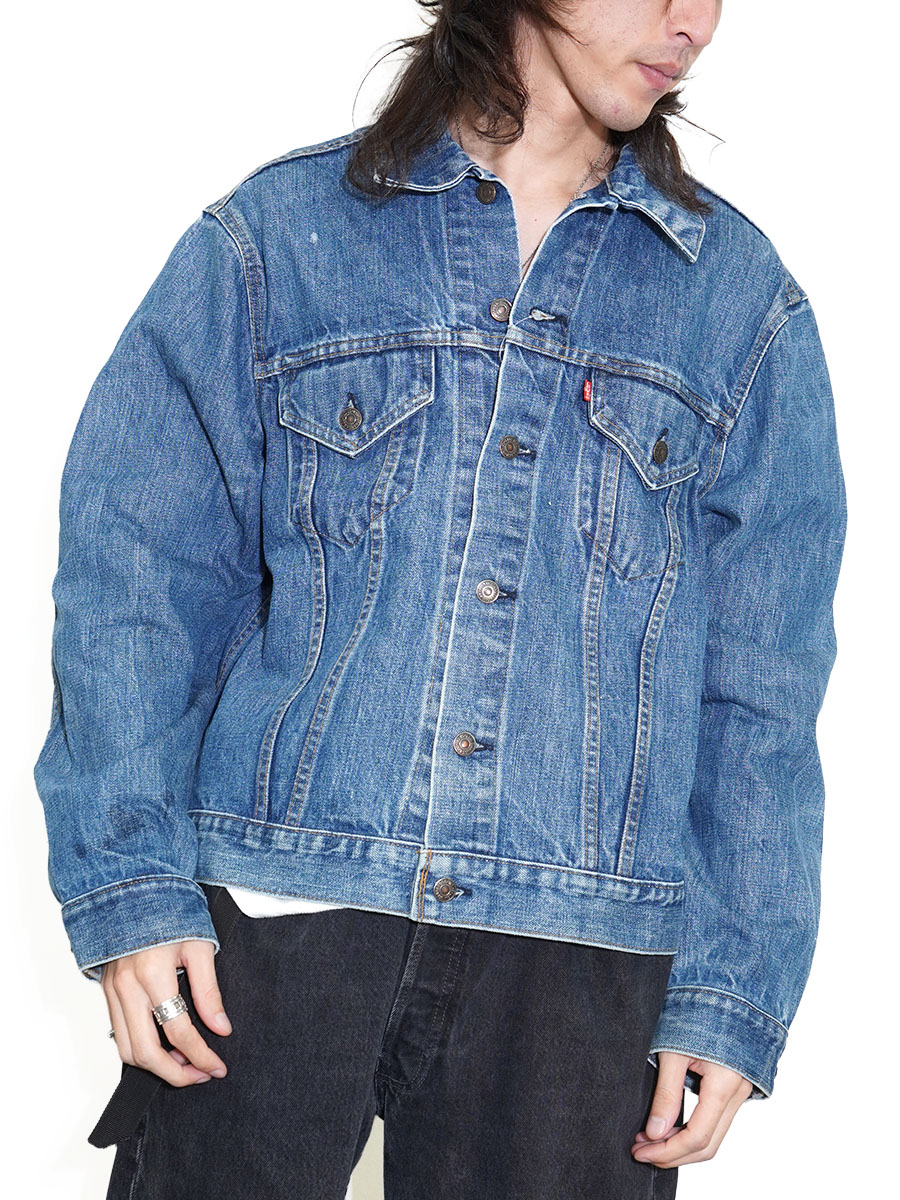 【メル91433】70's Levi's スモールe 70505 46 70's Levi's 70505 スモールe デニムジャケット 良雰囲気 表記