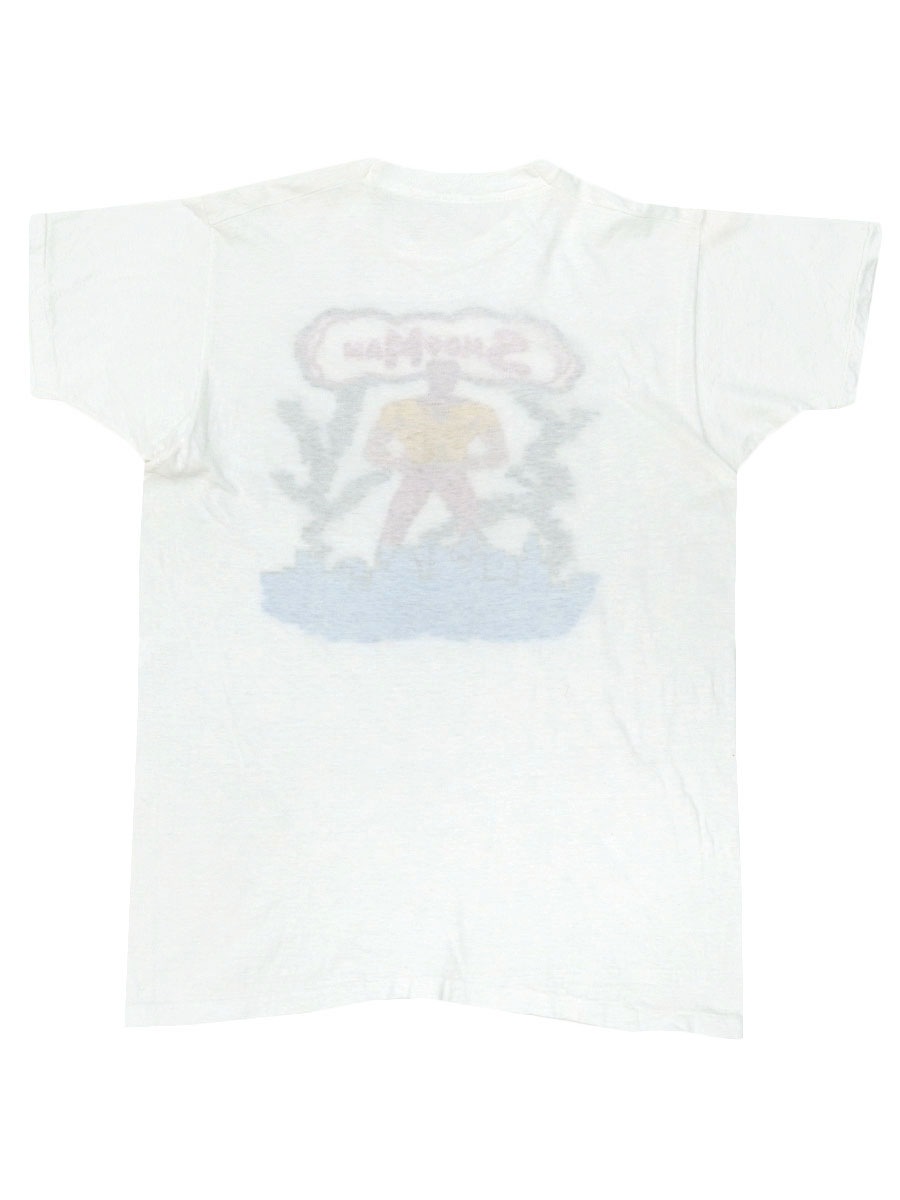 80's～ ''Smog Man'' プリントTシャツ ホワイト 実寸(M位) | SOLD OUT