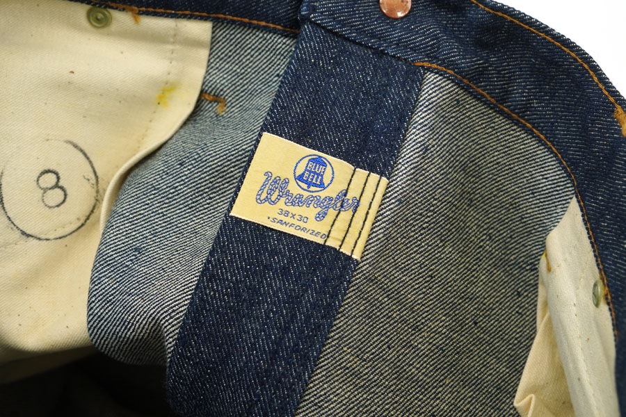 50s ラングラー 縦ベル刺繍タグ デニムパンツ 濃紺 極美品 vintage 50s ラングラー 縦ベル刺繍タグ デニムパンツ 濃紺 極美品 vintage 50s