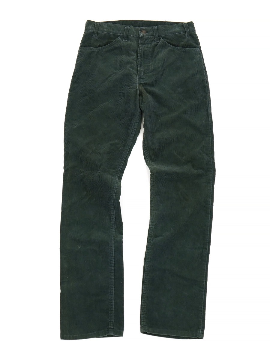 80'S LEVI'S 519 CORDUROY PANTS GREEN (SIZE. W32 L32)
