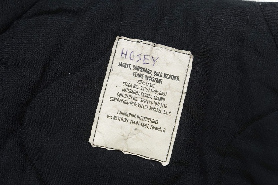 10's U.S.NAVY アラミド シップボードジャケット 表記(LARGE)