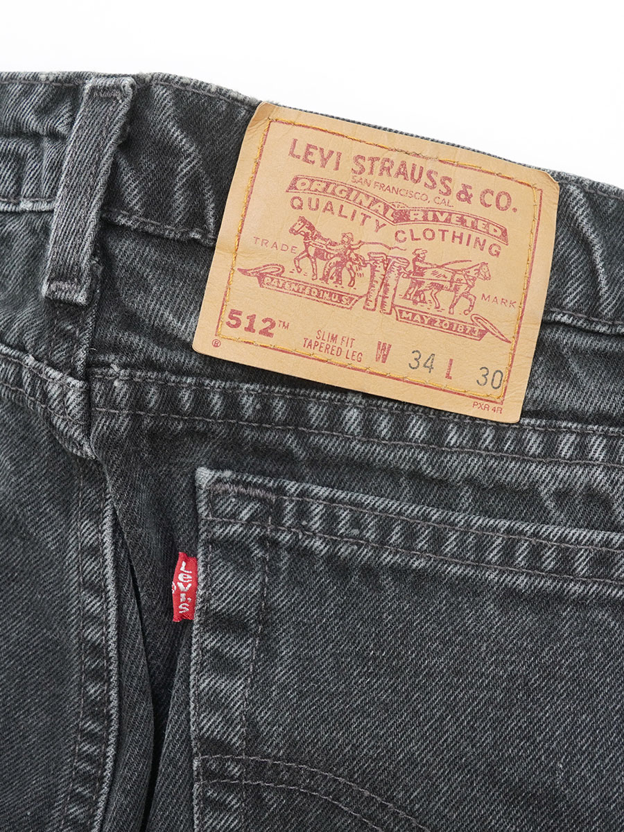 90'S LEVI'S 512 BLACK JEANS (SIZE.W34 L30) MADE IN USA | SOLD OUT