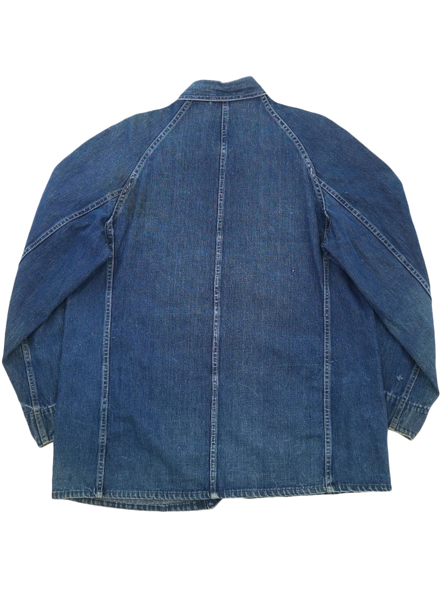 40's PAY-DAY WWⅡ ダブル襟 2ポケット デニムカバーオール 良雰囲気