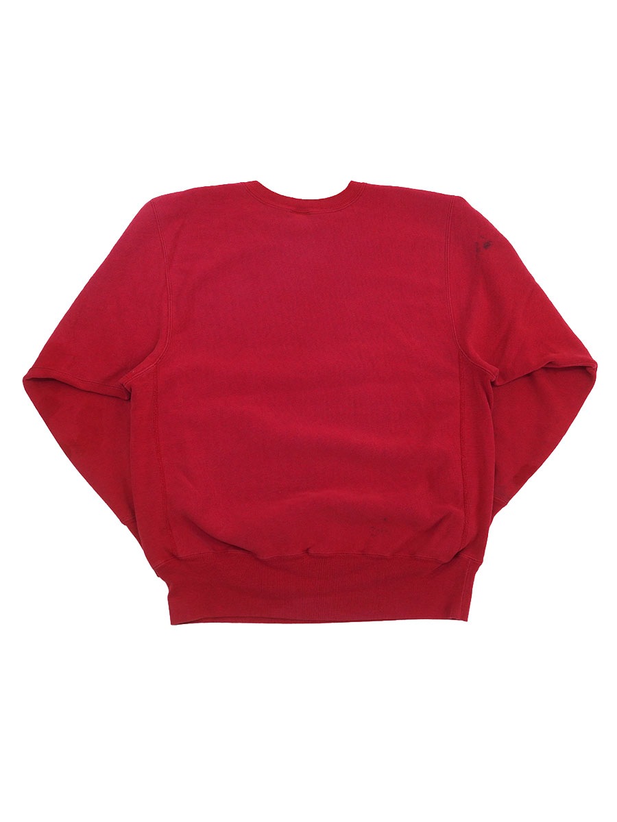 90'S CHAMPION REVERSE WEAVE CREW PLAIN RED (SIZE.X LARGE) MADE IN