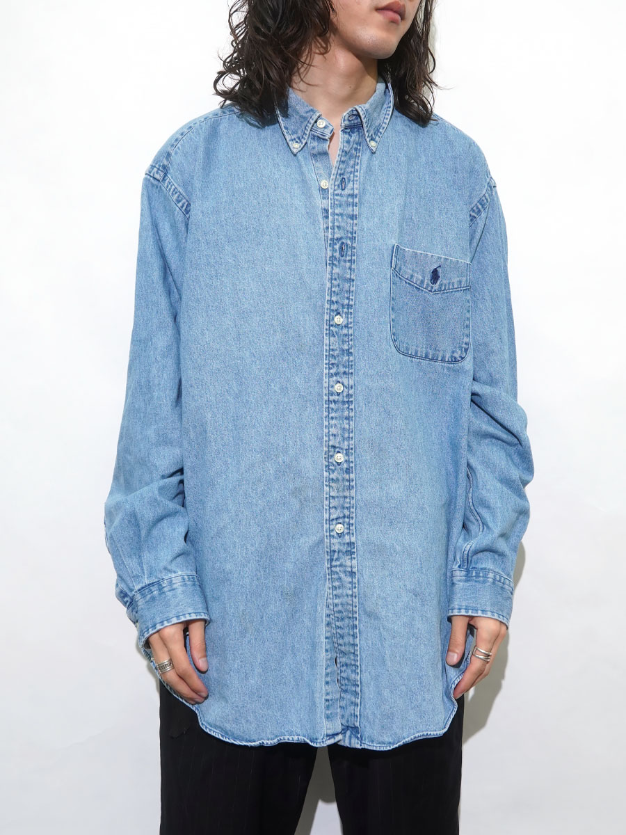 ラルフローレン B.D. デニムダンガリーシャツ 表記(XL) | NEW ITEM