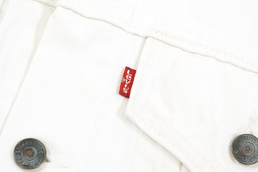 80's Levi's 70506-0251 ホワイトデニムジャケット 4ポケット 表記(38