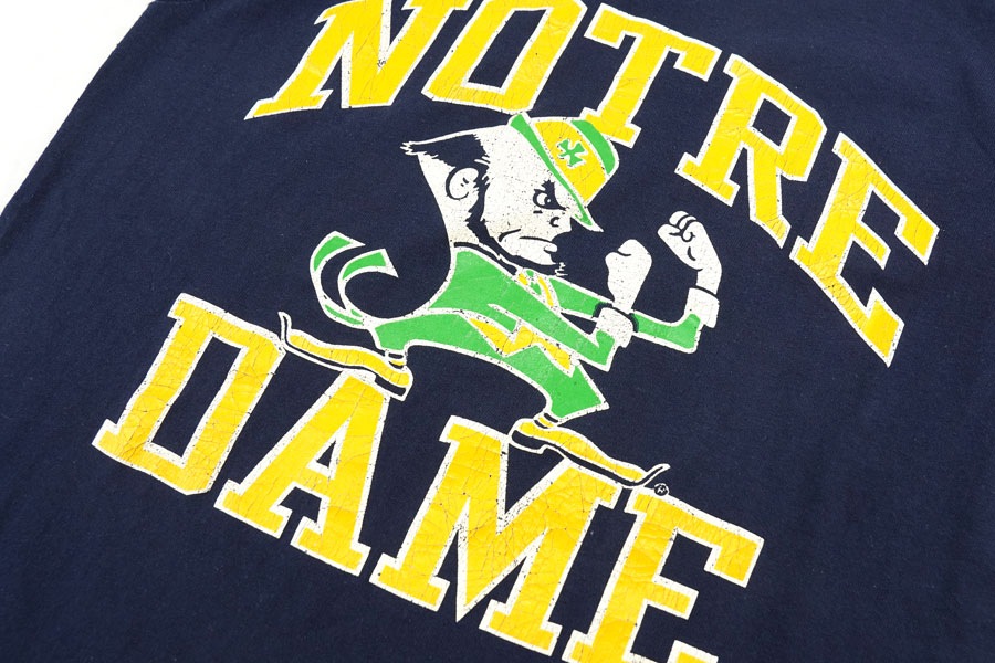 80's トリコタグ チャンピオン ''NOTRE DAME'' 3段プリント 100