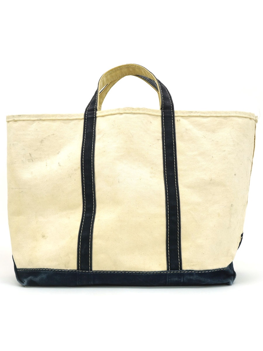 80's L.L.Bean BOAT AND TOTE 生成りxネイビー | NEW ITEM