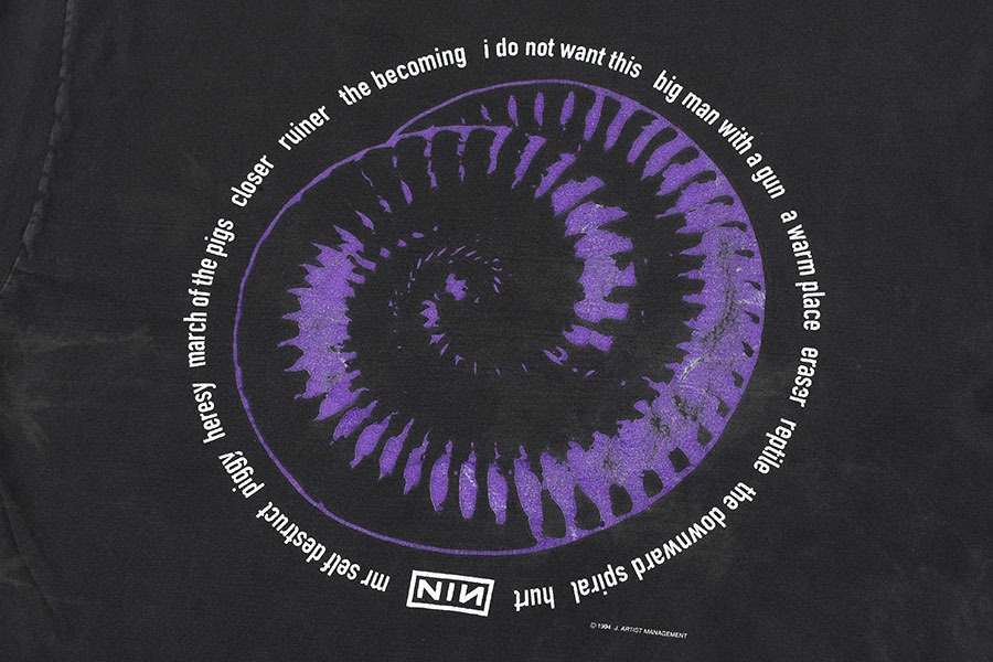 90's Hanes ナイン・インチ・ネイルズ ''The Downward Spiral'' バック