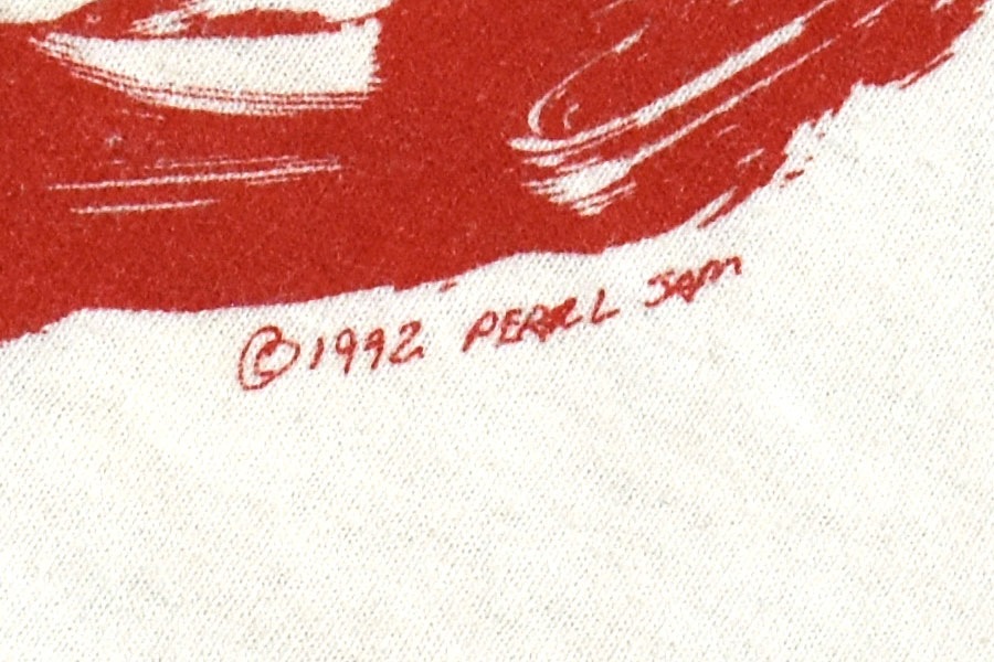 90's Hanes パール・ジャム ''EUROPEAN SUMMER TOUR 1992'' 両面プリント Tシャツ ホワイト 表記(XL) USA製