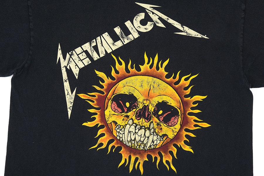 90's giant METALLICA 両面プリントTシャツ ブラック 表記(XL