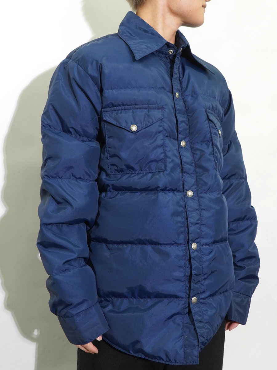 THE NORTH FACE 70’s シャツダウン　茶タグ 70's 茶タグ THE NORTH FACE ダウンシャツ ネイビー 表記(XL) | NEW
