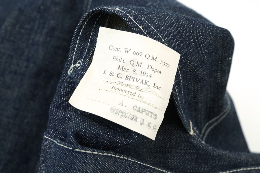 30's U.S.ARMY M-35 デニムプルオーバージャケット メタルボタン 濃紺