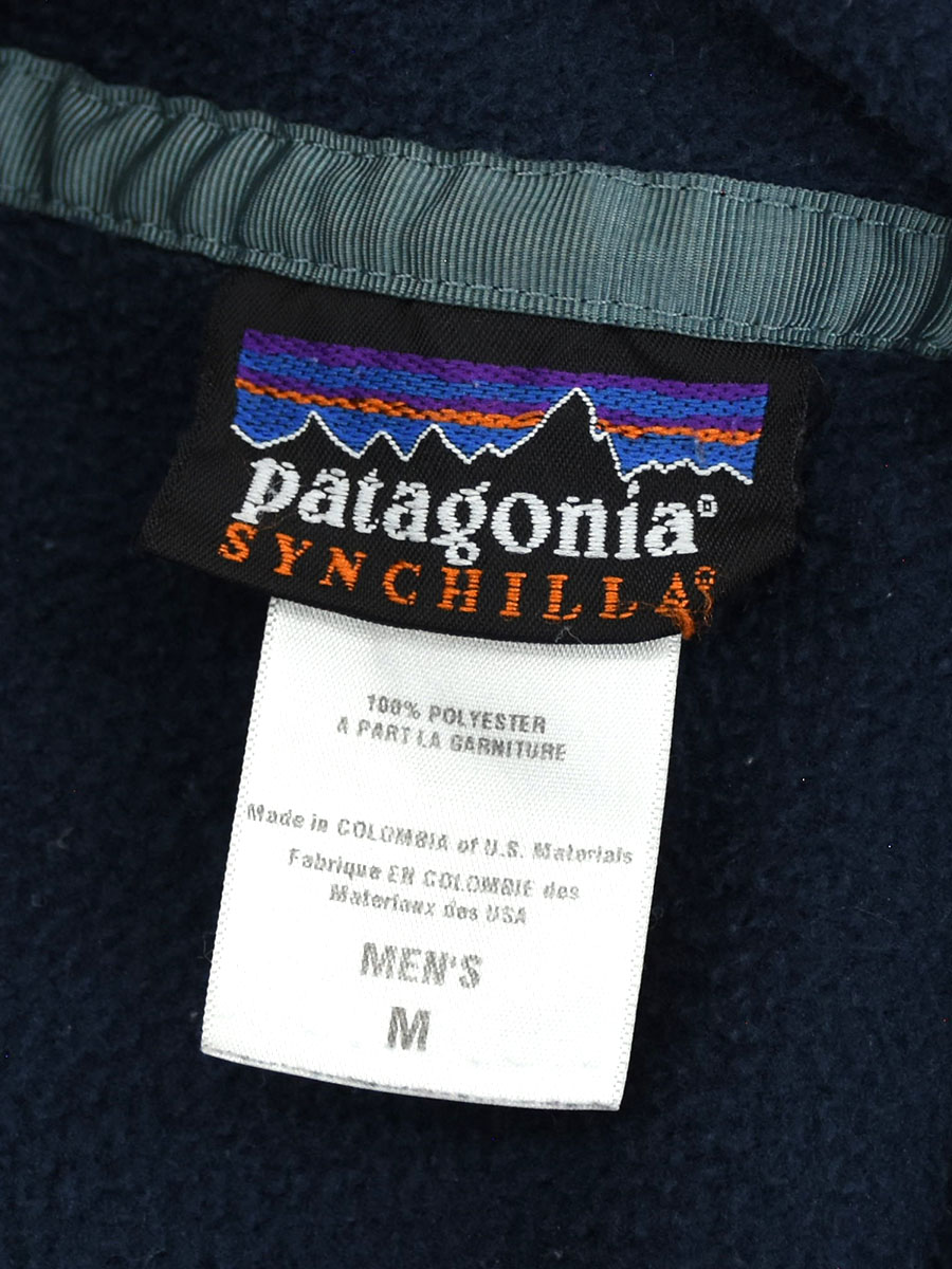 09's パタゴニア シンチラスナップTプルオーバー ブルーブラック 表記