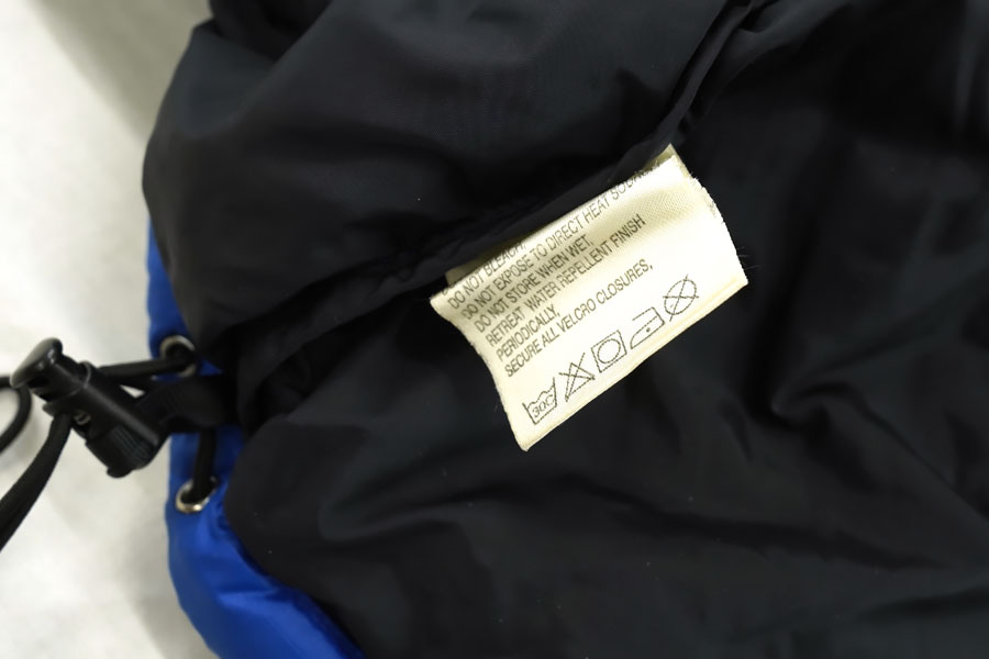 90's～ THE NORTH FACE ヌプシJKT 700フィル 青×黒 表記(L)　