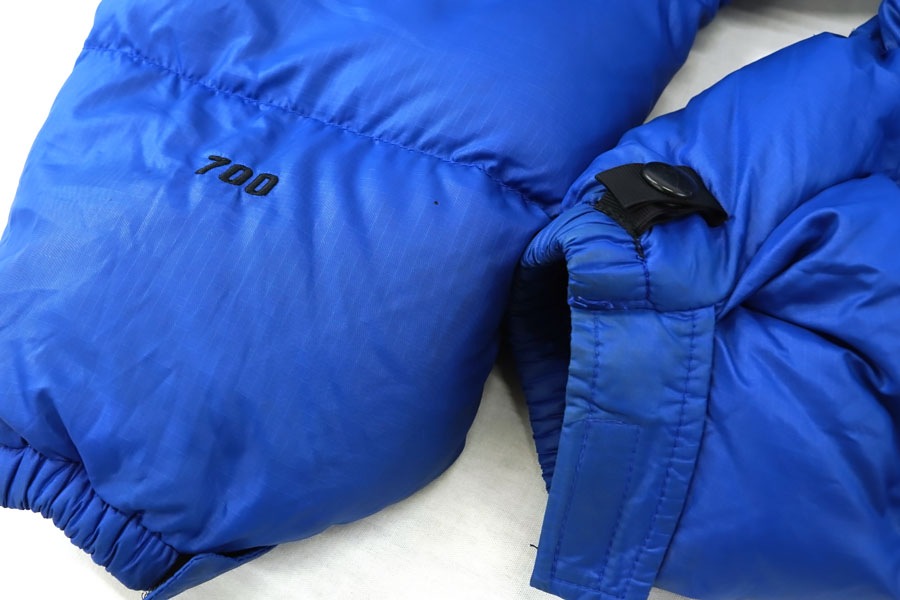 90's～ THE NORTH FACE ヌプシJKT 700フィル 青×黒 表記(L)　