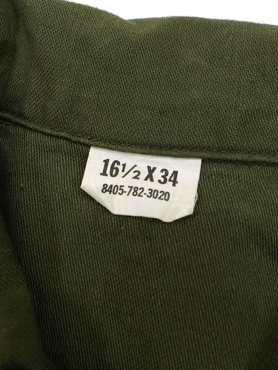 68's U.S.ARMY ユーティリティシャツ 表記(16 1/2x34)