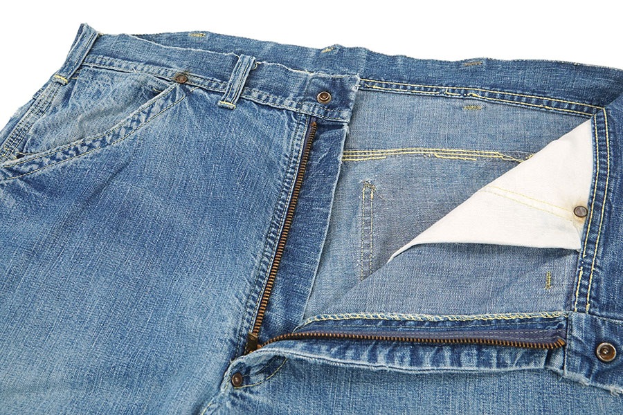 40's～ Lee 191Z 赤タグ 股リベット デニムペインターパンツ 良雰囲気