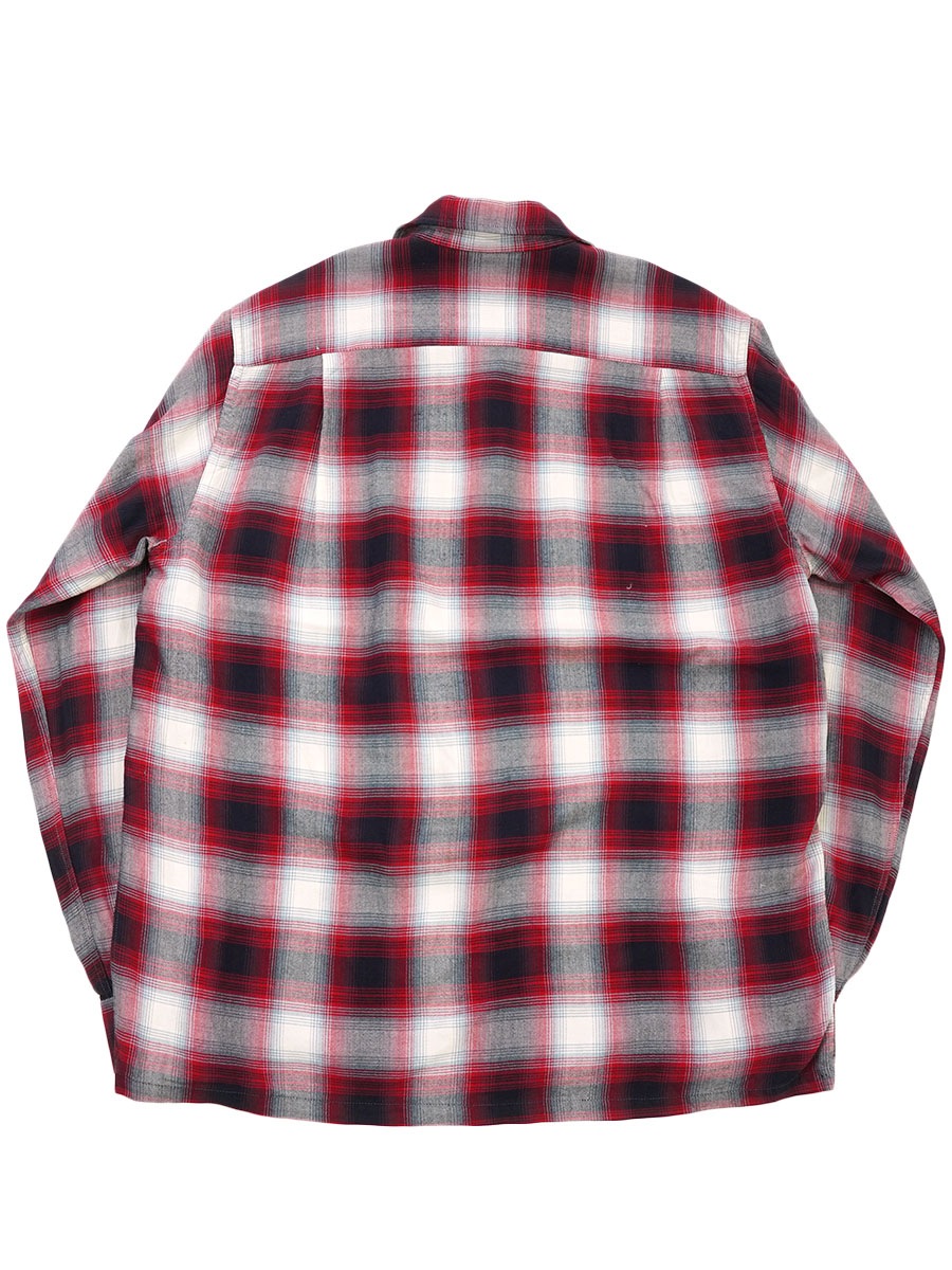 60's Royal Knight オンブレーチェック ループカラーレーヨンシャツ