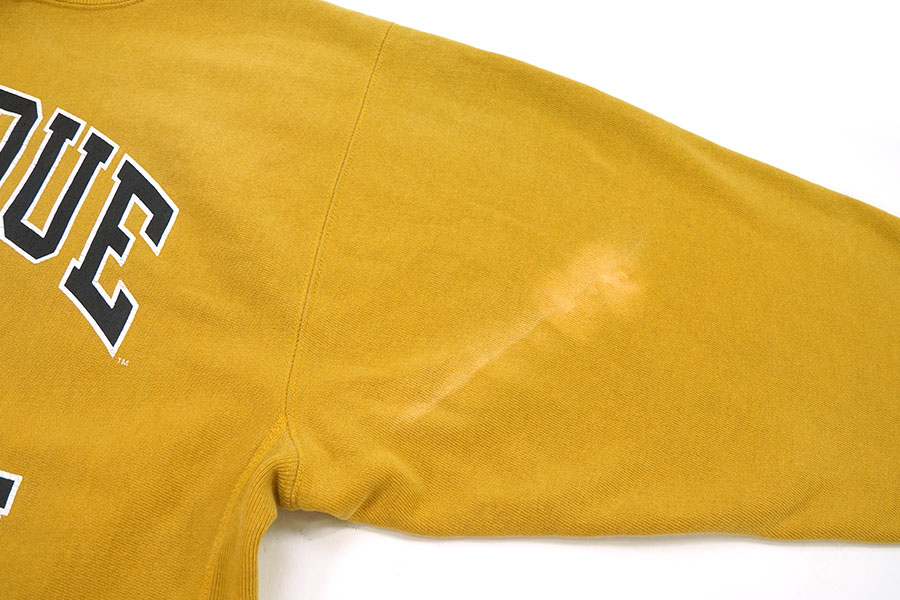90'S CHAMPION REVERSE WEAVE ''PURDUE FOOTBALL'' DARK YELLOW (SIZE