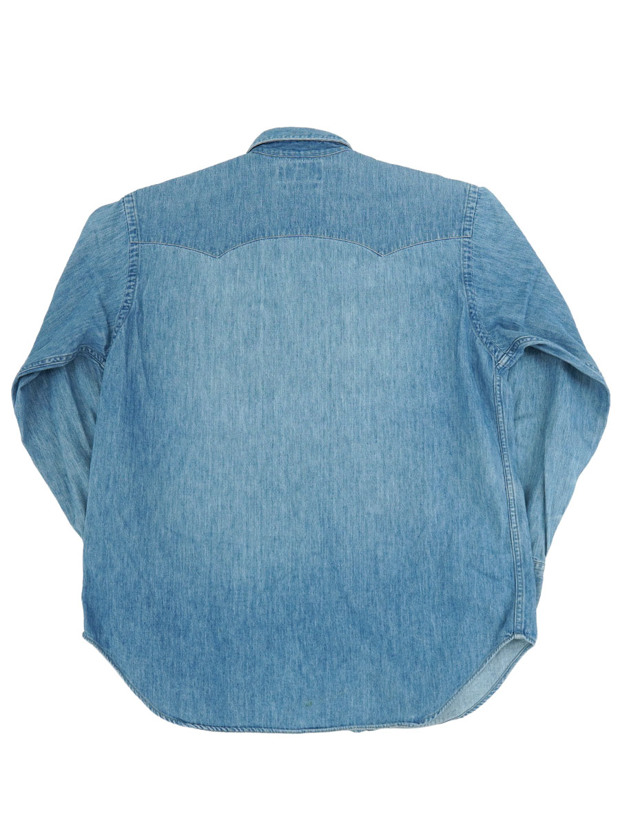 ラルフローレン The Big Western Shirt デニムウエスタンシャツ 表記(L