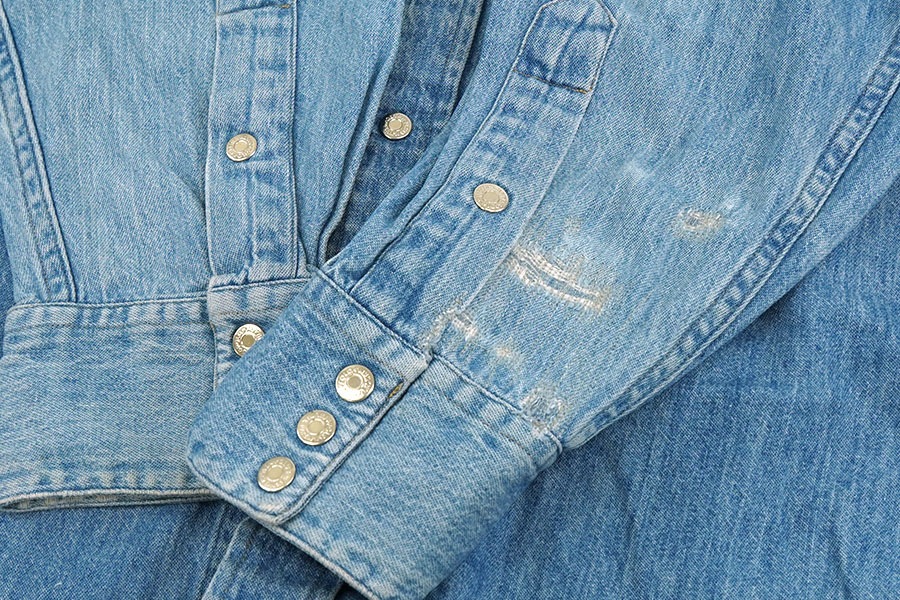 ラルフローレン The Big Western Shirt デニムウエスタンシャツ 表記(L