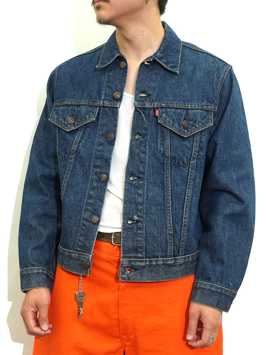 【極上濃紺/42】70s Levis 70505 スモールe デニムジャケット 70's LEVI'S 70505 スモールe デニムジャケット 濃紺 表記(42
