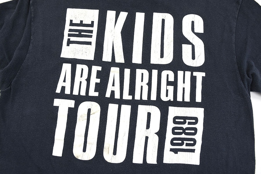 【THE WHO ザフー KIDS ARE ALRIGHT TOUR Tシャツ】 The Who The Kids Are Alright Tour 1989 T-shirt