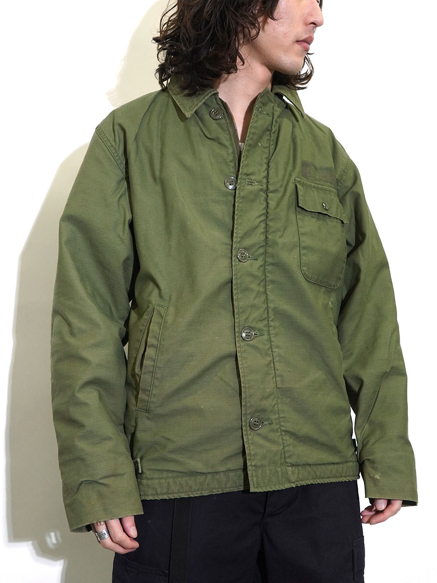 '75 U.S.NAVY A-2 DECK JACKET (SIZE.MEDIUM)