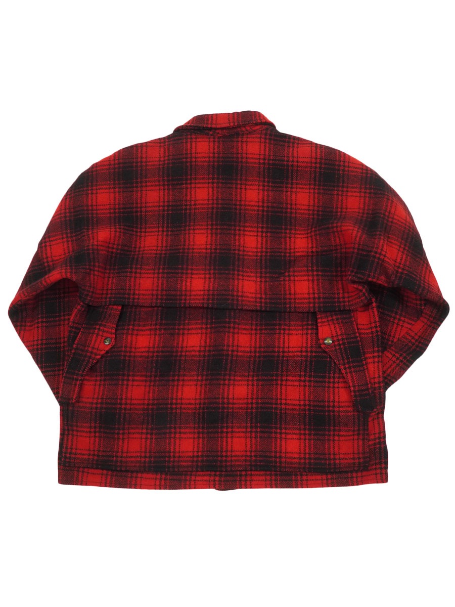 50's PENNEY'S 赤黒チェック マッキーノジャケット 実寸(40位) | NEW