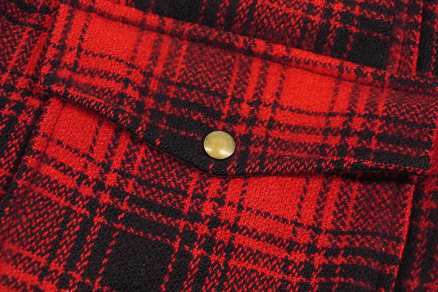 50's PENNEY'S 赤黒チェック マッキーノジャケット 実寸(40位) | NEW