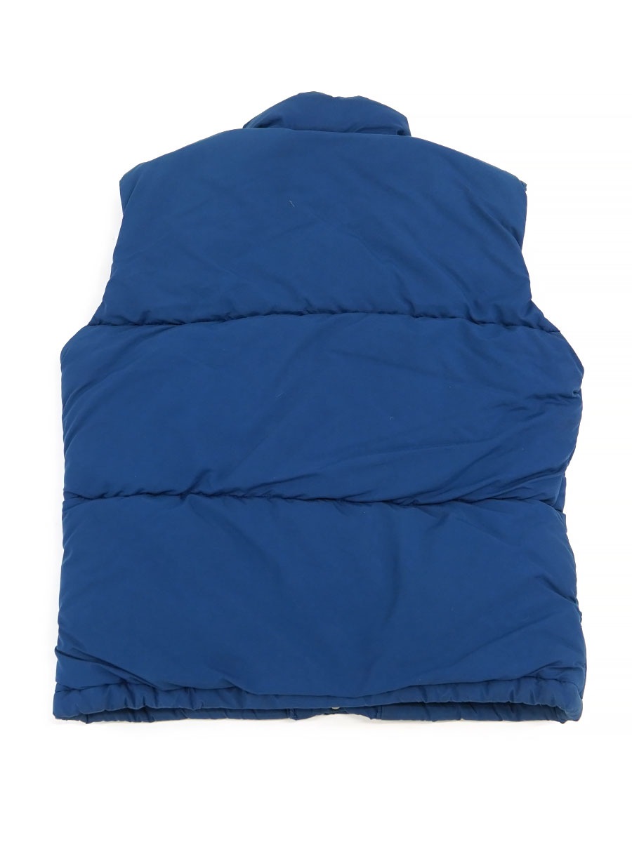 茶タグ ダウンベスト80’s USA製 サイズM ネイビー 80's 茶タグ ノースフェイス ダウンベスト ネイビーブルー 表記(S