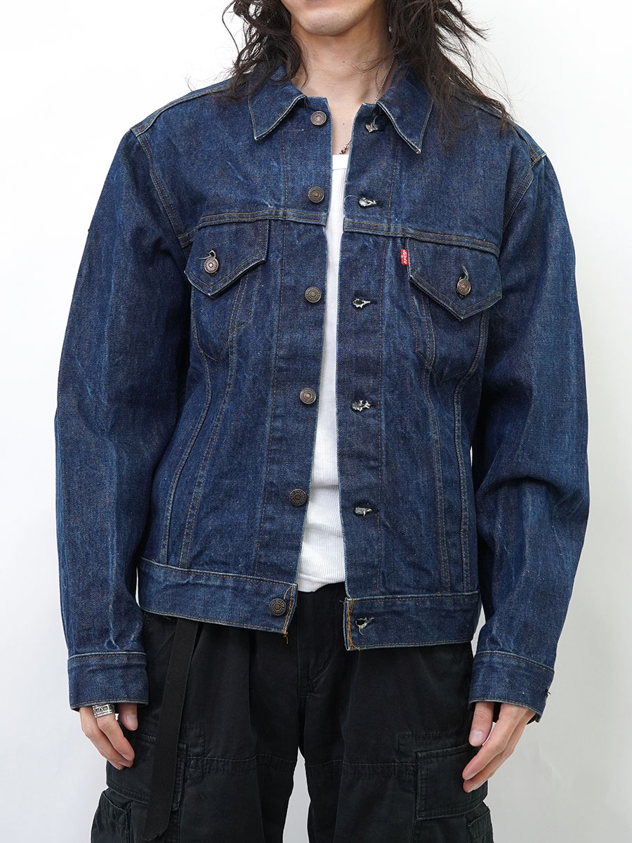 70's Levi's 70505 スモールe デニムジャケット インディゴ 濃紺 表記