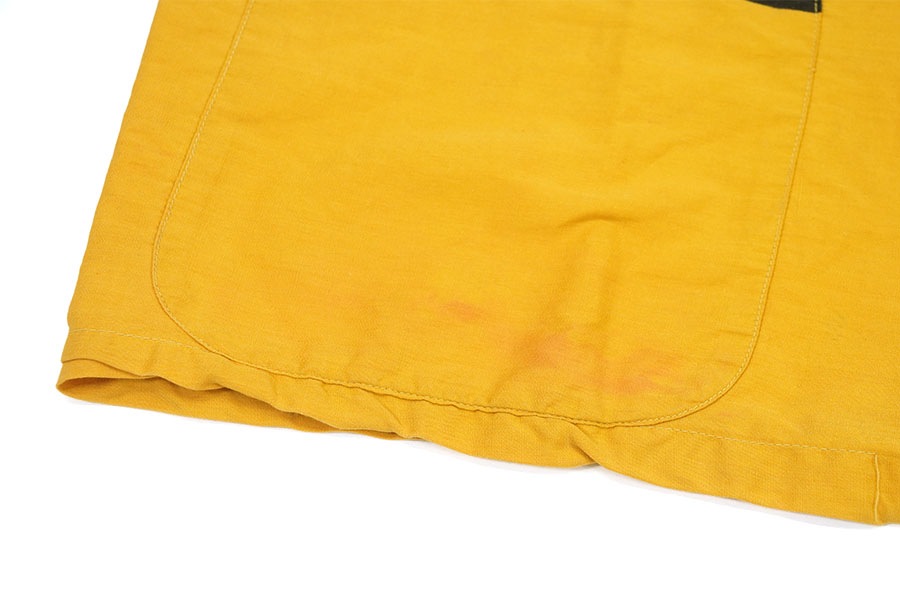 50'S CATALINA S/S COTTON SHIRT MUSTARD (SIZE.MEDIUM)