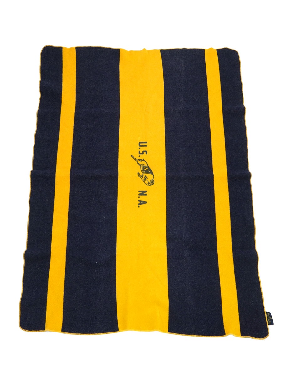 40's～ U.S.NAVAL ACADEMY ウールブランケット 実寸(102x139) | NEW