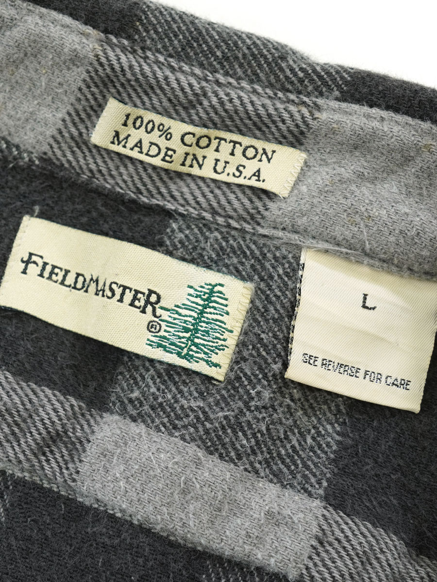 field master 80's USA製 オンブレ チェック シャツ 80s～ FIELD MASTER acrylic wool shirt | 古着屋 grin days memory