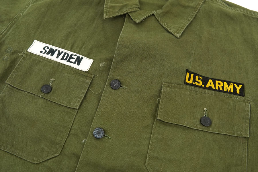 40's U.S.ARMY M-43 HBTジャケット ワッペン付き 表記(38R)