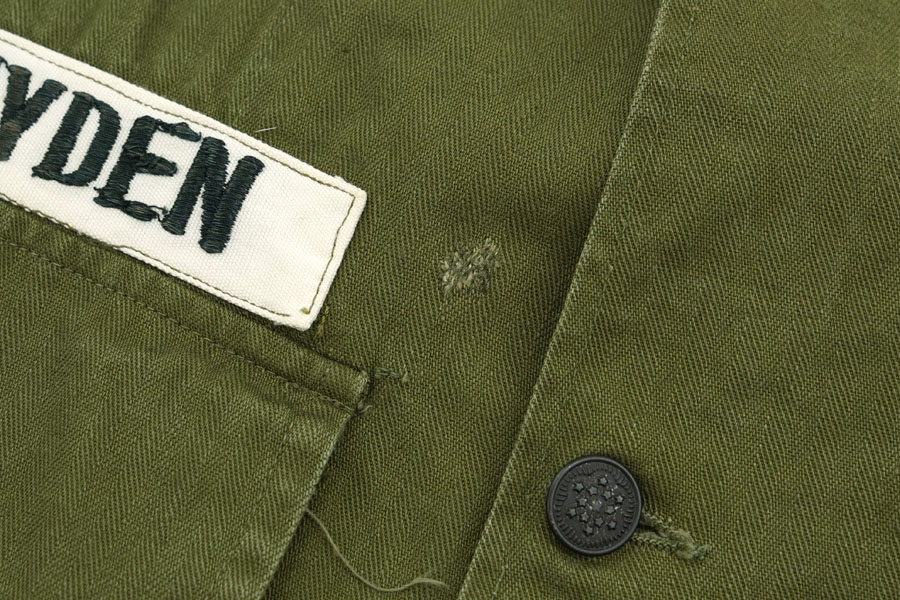 40's U.S.ARMY M-43 HBTジャケット ワッペン付き 表記(38R)