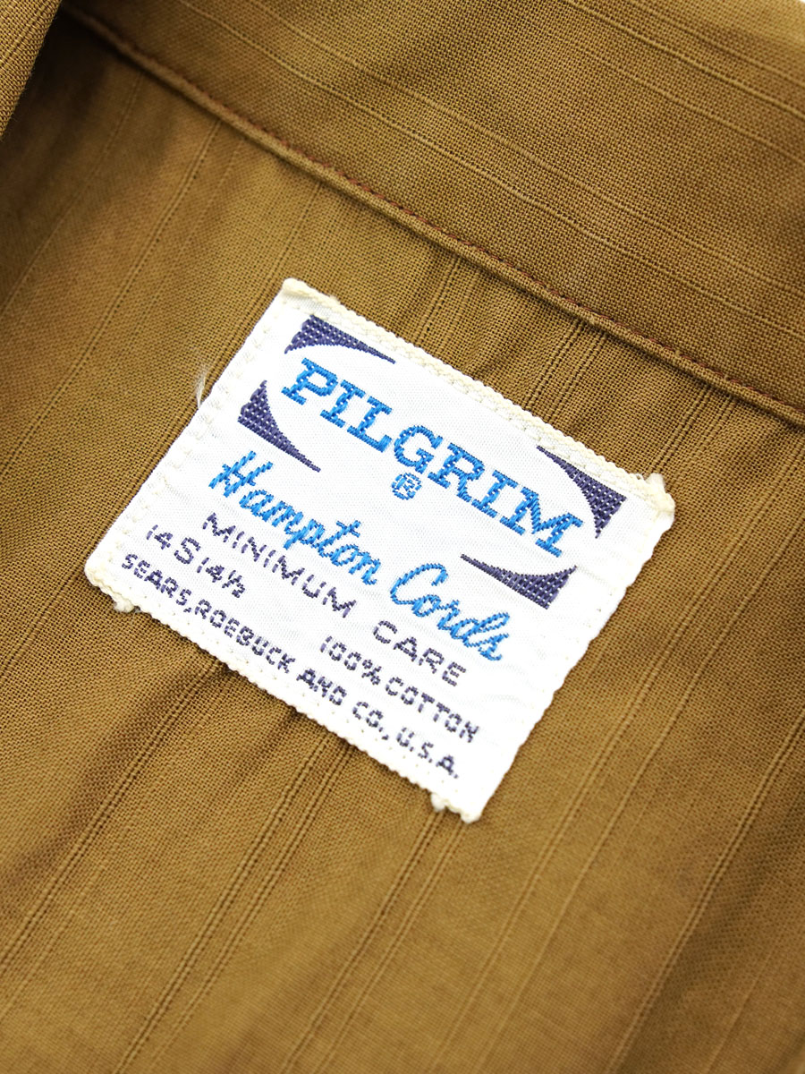 60's Pilgrim 100%コットン 半袖シャツ 表記(14-14 1/2) | SOLD OUT