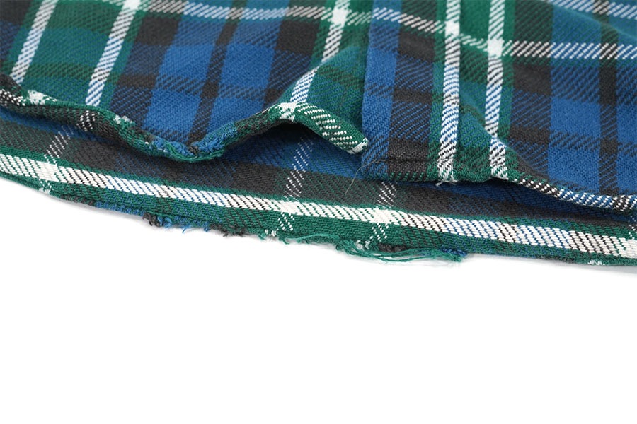 70's 単色タグ BIG MAC 好配色チェック フランネルシャツ 表記(L